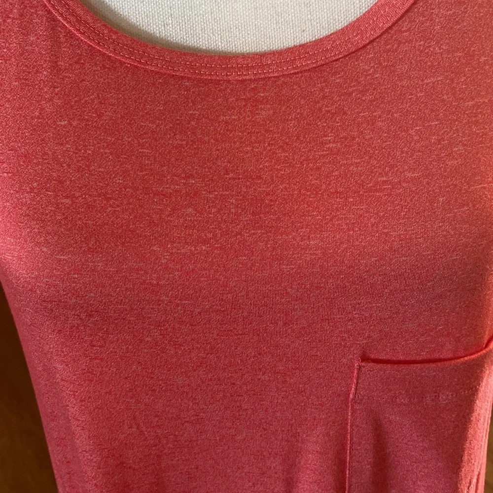 Solid pink lularoe Carly dress. Size large - Picture 2 of 3